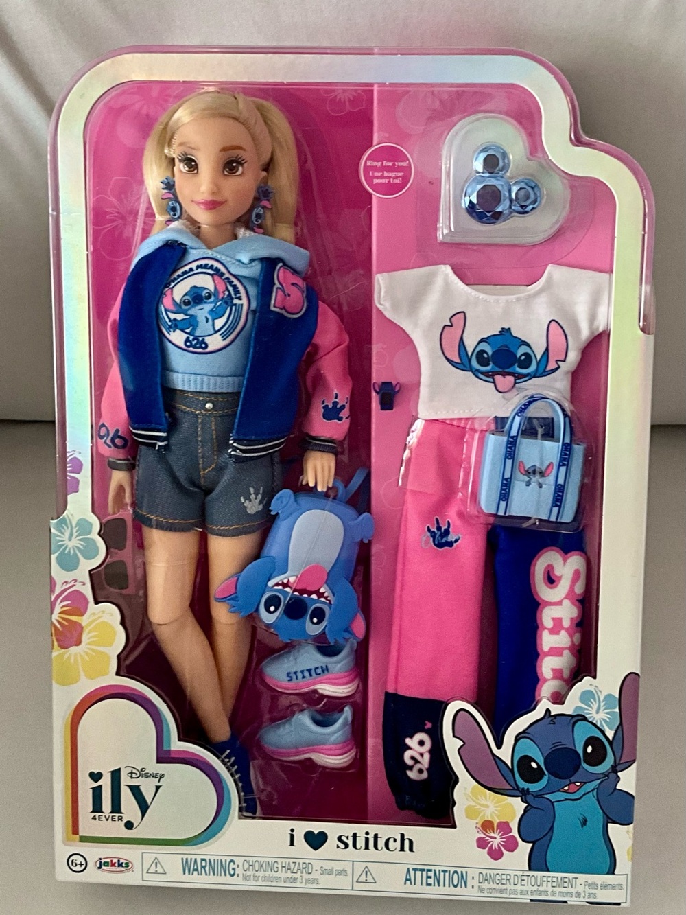 Disney Ily 4EVER Stitch Fashion Doll - Pink & Blue